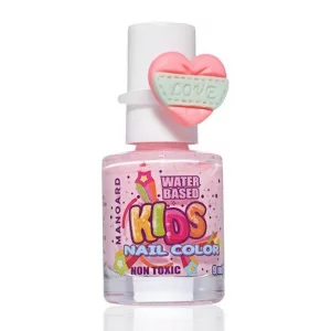 Oja copii pe baza de apa 9 ml, Manoard, pink glitter