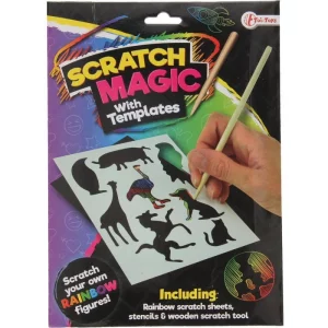 Set creativ Carnetel razuibil Scratch Magic cu animale