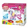 Set Creativ, Plastilina Art Craft, Model Unicorni, Include 4 Batoane cu Pasta Modelatoare 200g, 12 Forme pentru Modelat, 3 ani+, Roz