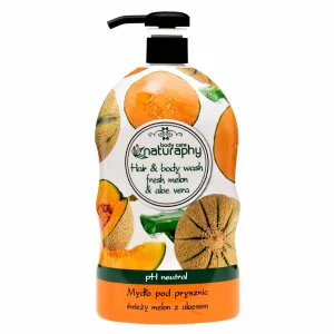 Gel de dus cu pepene galbem si aloe vera, Naturaphy, 1000ml