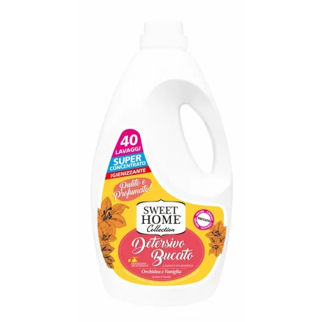 Detergent lichid pentru rufe Sweet Home Orhidee si Vanilie, 40 spalari, 2000 ml