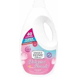 Detergent lichid pentru rufe Sweet Home Silk Drops, 40 spalari, 2000 ml