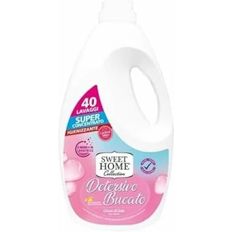 Detergent lichid pentru rufe Sweet Home Silk Drops, 40 spalari, 2000 ml