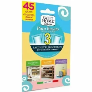 Odorizant dulap haine pure laundry, Sweet Home, 3 buc