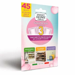 Odorizant dulap haine silk, Sweet Home, 3 buc