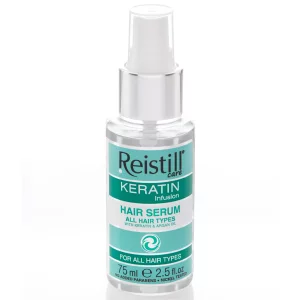 Keratin Infusion - Serum tip ulei restructurant cu keratina si ulei de argan bio pentru par matasos, 75ml, Reistill