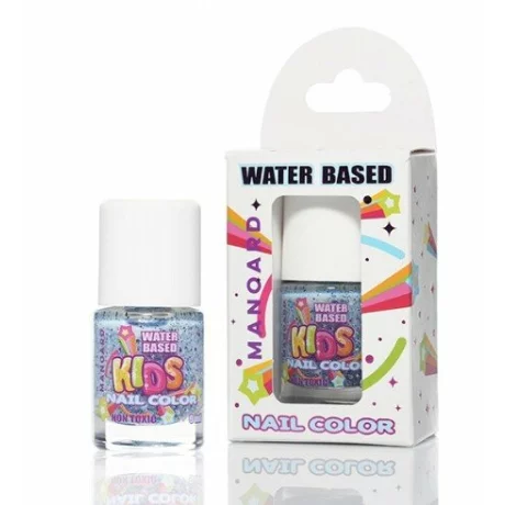 Oja copii pe baza de apa 9 ml, Manoard , BLUE GLITTER, BOX