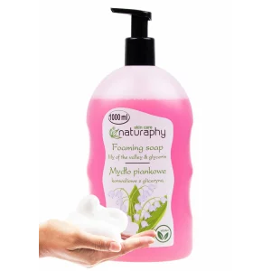 Sapun lichid spuma cu lacramioare si glicerina, Naturaphy, 1000ml