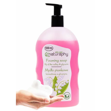Sapun lichid spuma cu lacramioare si glicerina, Naturaphy, 1000ml