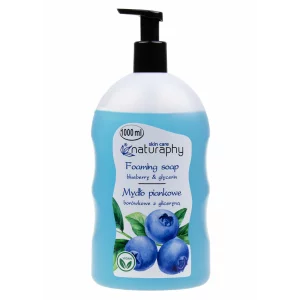 Sapun lichid spuma cu afine si glicerina, Naturaphy, 1000ml