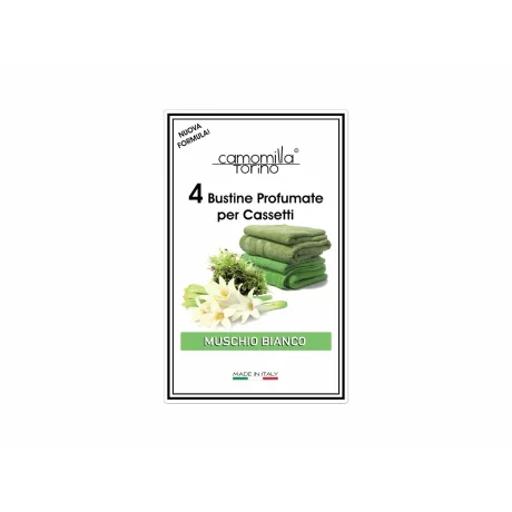 Odorizant dulap Camomilla, set 4 buc, moscs alb, camomila