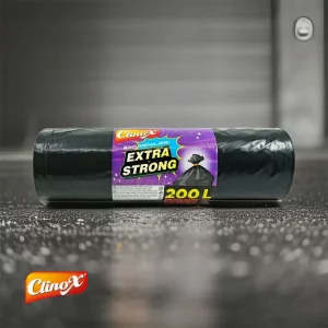 Saci menajeri CLINOX extra strong 240L, 10 buc negri