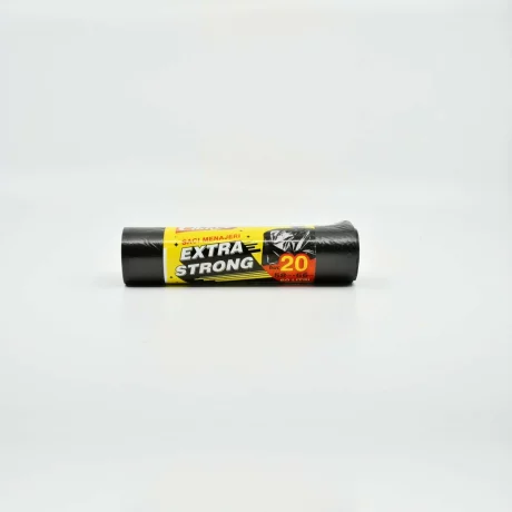 Saci menajeri Clinox Extra Strong 60l/ 20 buc, negri