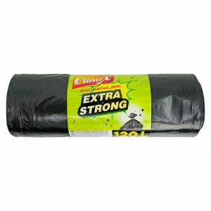 Saci Menajeri CLINOX extra strong120L,10 buc negri
