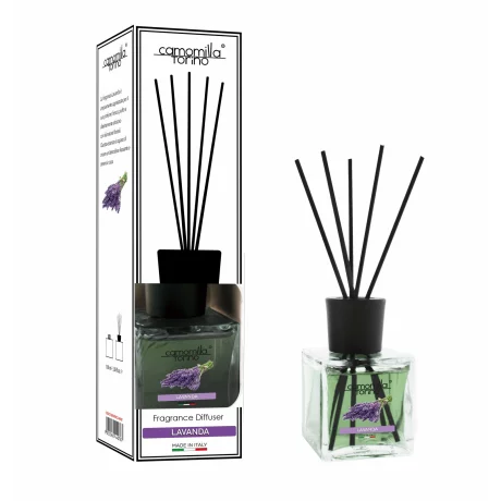 Difuzor de parfum Cub, Lavanda, 200ml, Camomilla Torino, Linea Bianca