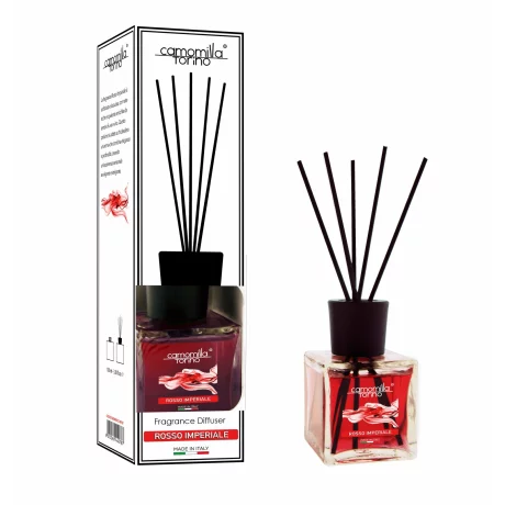 Difuzor de parfum Cub, Rosso Imperiale, 200ml, Camomilla Torino, Linea Bianca