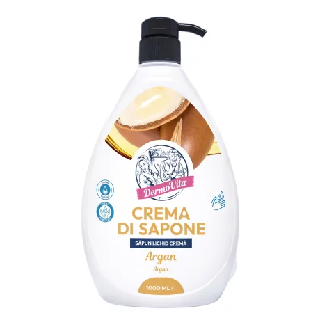 Sapun lichid crema Dermovita Argan, 1000ml