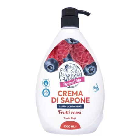 Sapun lichid Dermovita Fructe Rosii, 1000ml