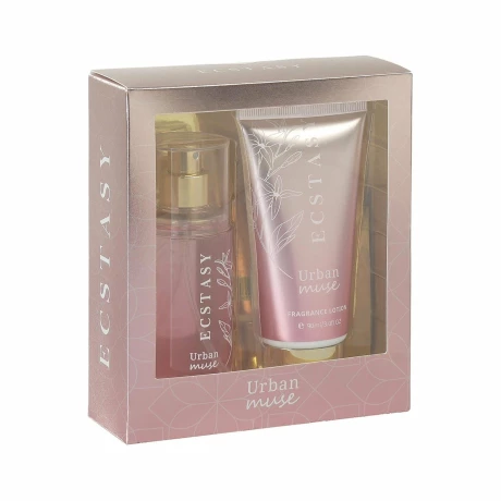 Set cadou Ecstasy Urban Muse, Crema de corp 90 ml + Body Mist 90 ml