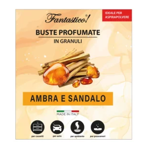 Plic granule odorizant Fantastico, Ambra si Lemn de Santal, 40gr
