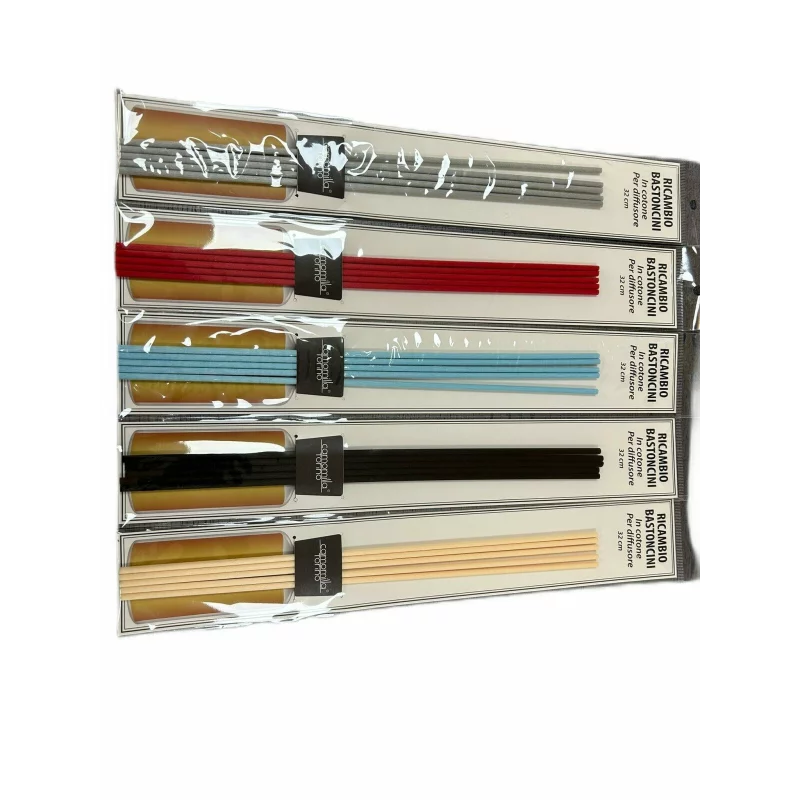 Set 5 betisoare din bumbac pentru odorizant de camera 32cmx3mm diferite culori