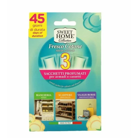 Odorizant dulap haine bumbac, Sweet Home, 3 buc